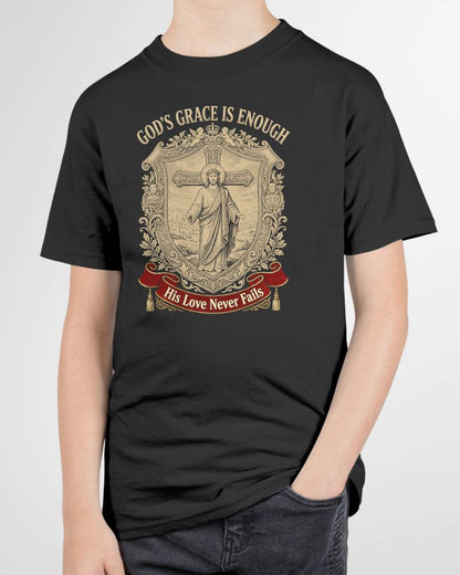 GOD’S GRACE IS ENOUGH  - CHRISTIAN T-SHIRT - FOR MEN tien00 (SKU2608-135)