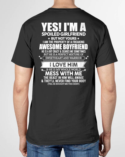 YES! I'M A SPOILED GIRLFRIEND - GIFT FROM BOYFRIEND/HUSBAND - tien00 (SKU2606-265-00)