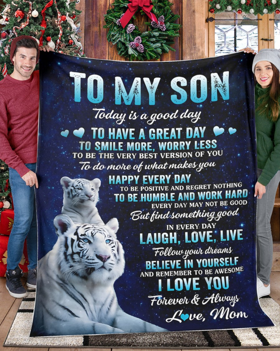 Special Gift For Your Son Blanket - From Mom (SKUB12-03)