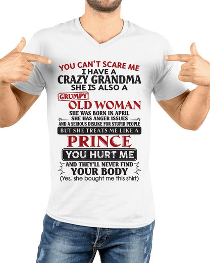 April – You Can’t Scare Me I Have A Crazy Grandma – Gift For Grandson And Granddaughter From Grandma – DOAN04 (SKU11-41-04)