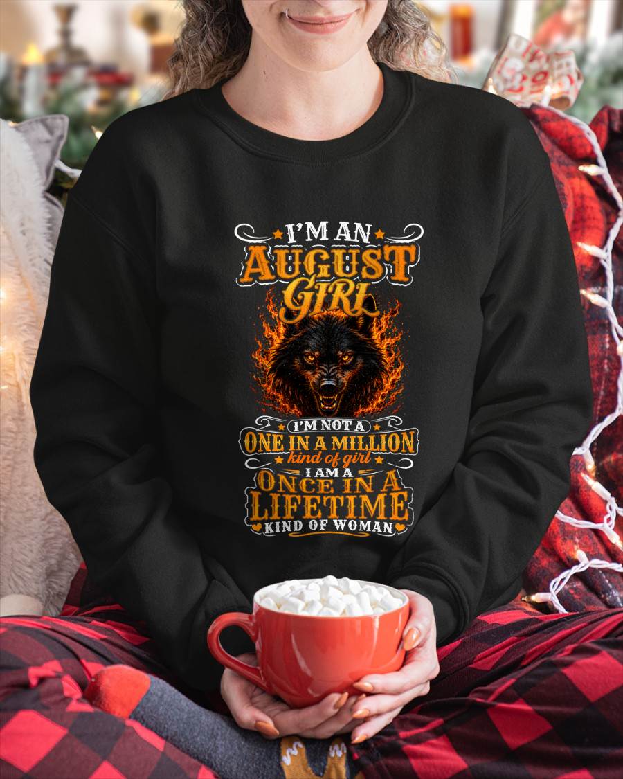 AUGUST – "I AM A ONCE IN A LIFETIME KIND OF WOMAN" – YELLOW VERSION – T – SHIRT FOR WOMEN – TIEN08 (SKU2607-327-08)