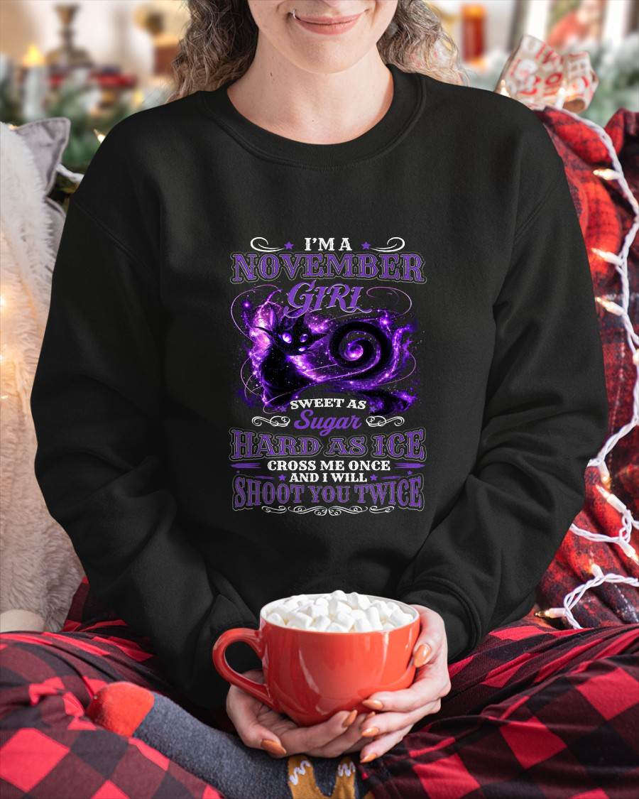 NOVEMBER – "SWEET AS SUGAR - HARD AS ICE" (PURPLE VERSION) – T – SHIRT FOR WOMEN – TIEN11 (SKU2607-284-11)