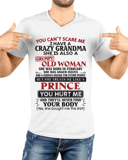 February – You Can’t Scare Me I Have A Crazy Grandma – Gift For Grandson And Granddaughter From Grandma – DOAN02 (SKU11-41-02)