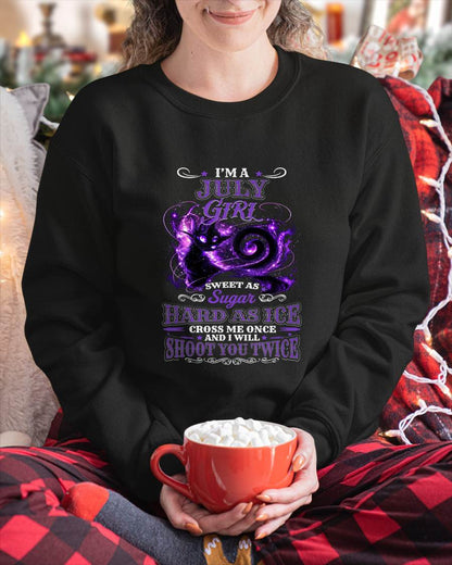 JULY – "SWEET AS SUGAR - HARD AS ICE" (PURPLE VERSION) – T – SHIRT FOR WOMEN – TIEN07 (SKU2607-284-07)