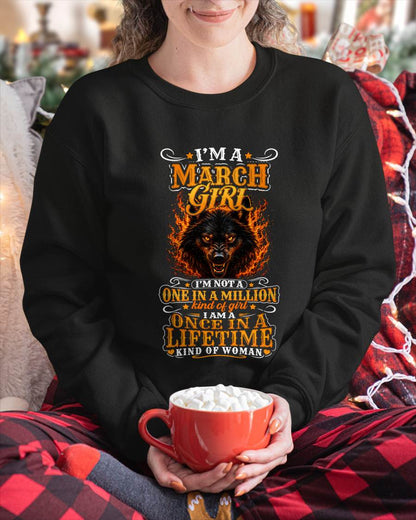 MARCH – "I AM A ONCE IN A LIFETIME KIND OF WOMAN" – YELLOW VERSION – T – SHIRT FOR WOMEN – TIEN03 (SKU2607-327-03)
