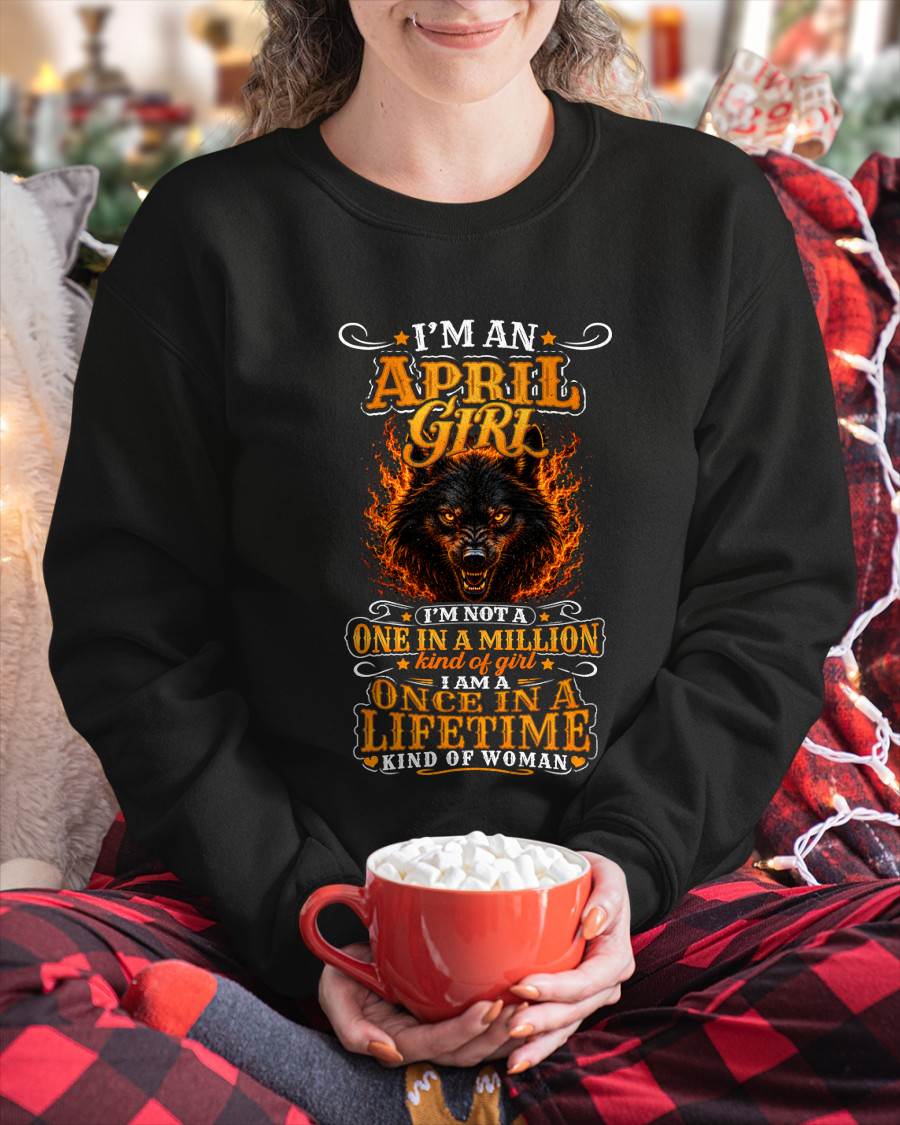 APRIL – "I AM A ONCE IN A LIFETIME KIND OF WOMAN" – YELLOW VERSION – T – SHIRT FOR WOMEN – TIEN04 (SKU2607-327-04)