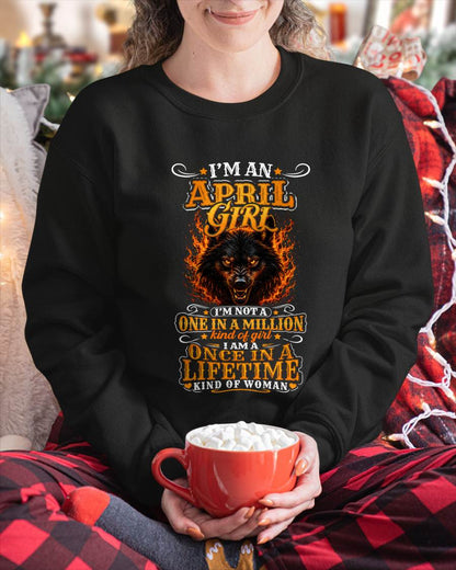 APRIL – "I AM A ONCE IN A LIFETIME KIND OF WOMAN" – YELLOW VERSION – T – SHIRT FOR WOMEN – TIEN04 (SKU2607-327-04)