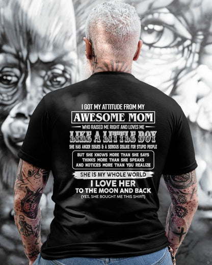 T - Shirt From Mom to Son  – "I LOVE MY MOM TO THE MOON AND THE BACK" – TIEN00 (SKU2605-32-00)