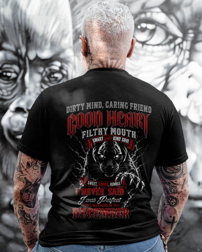 "GOOD HEART BUT FILTHY MOUTH - I NEVER SAID I WAS PERFECT" –  COOL T - SHIRT FOR MEN – TIEN12 (SKU2606-120-12)