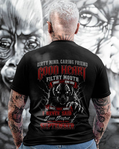 "GOOD HEART BUT FILTHY MOUTH - I NEVER SAID I WAS PERFECT" –  COOL T - SHIRT FOR MEN – TIEN09 (SKU2606-120-09)