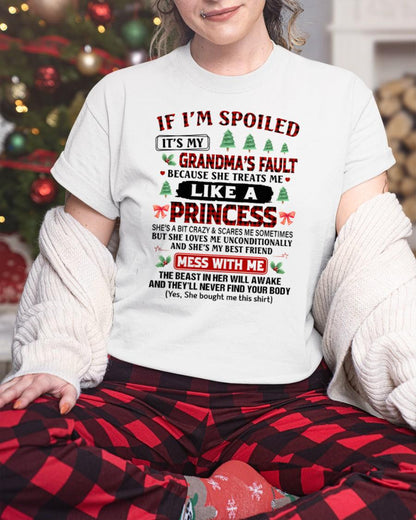 CHRISTMAX T-SHRIT FOR GRANDDAUGHTER - GIFT FROM GRANDMA - TIEN00
