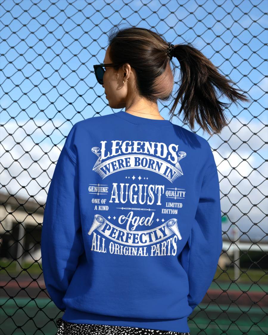 Legends Were Born In August - T Shirt For Woman - DOAN08 (SKU08-37-08)