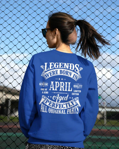 Legends Were Born In April - T Shirt For Woman - DOAN04 (SKU08-37-04)