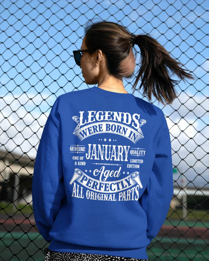 Legends Were Born In January - T Shirt For Woman - DOAN01 (SKU08-37-01)