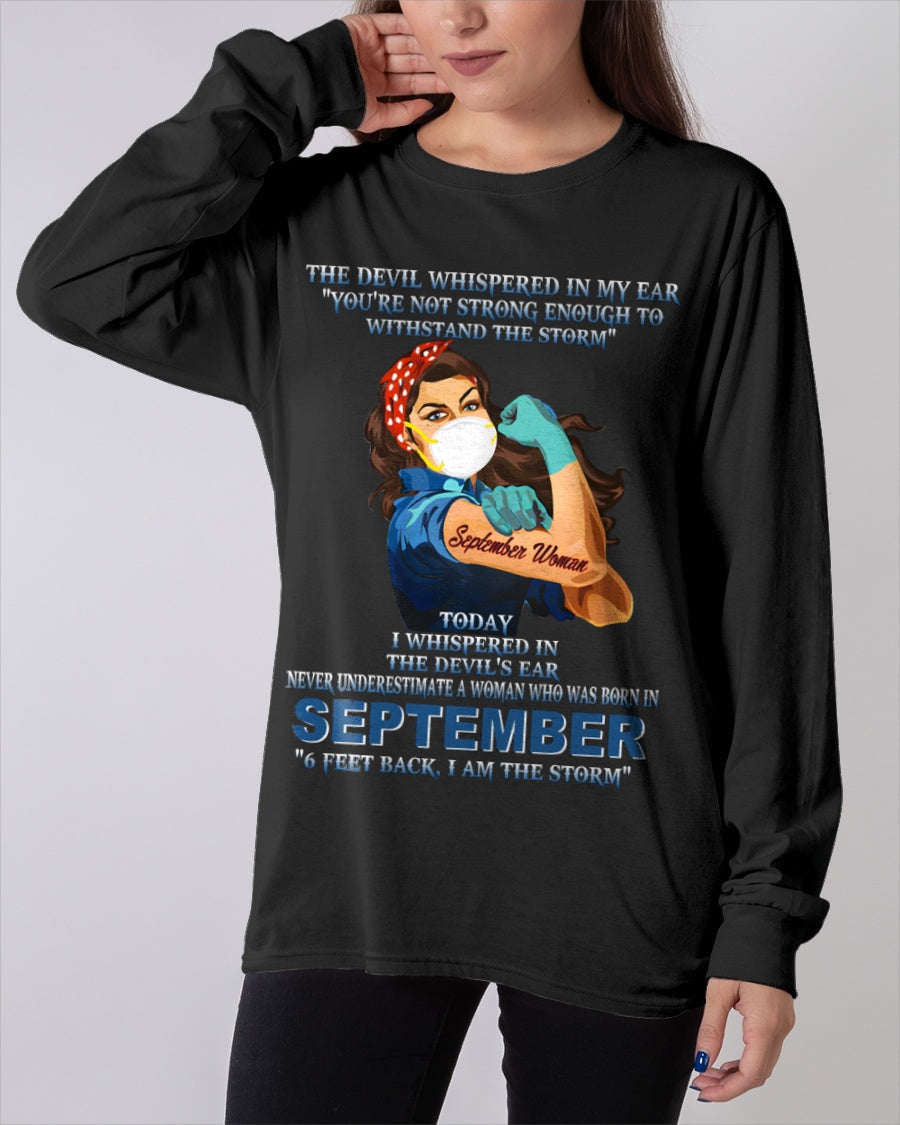 Never Underestimate A Woman Born In September – September Woman “I Am The Storm” - FMA / TIEN09 (SKU12-322-09)