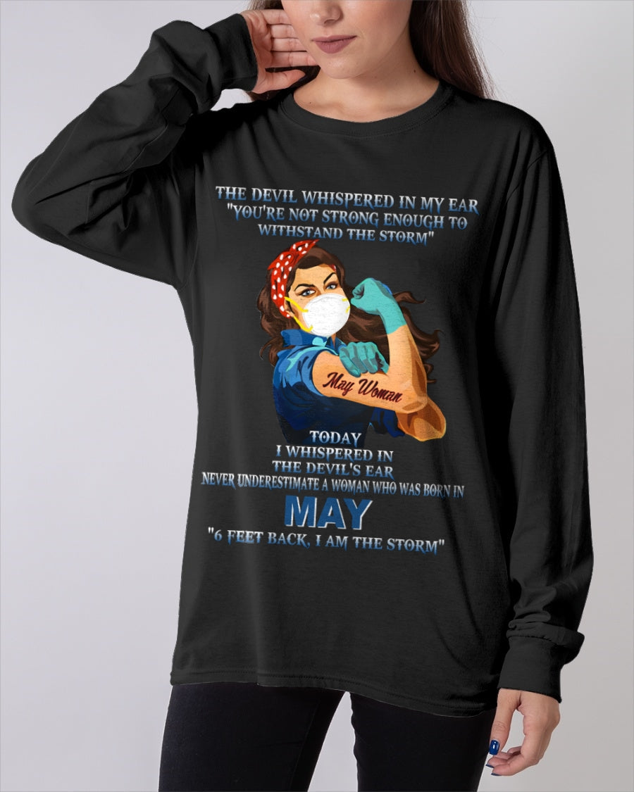 Never Underestimate A Woman Born In May – May Woman “I Am The Storm” - FMA / TIEN05 (SKU12-322-05)