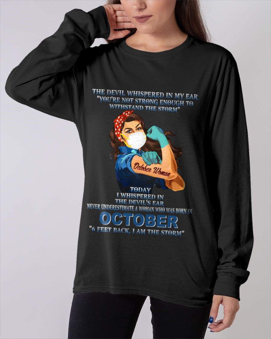 Never Underestimate A Woman Born In October – October Woman “I Am The Storm” - FMA / TIEN10 (SKU12-322-10)