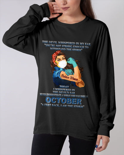Never Underestimate A Woman Born In October – October Woman “I Am The Storm” - FMA / TIEN10 (SKU12-322-10)