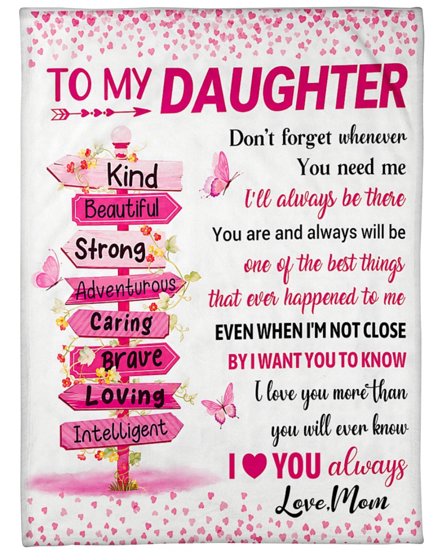 Special Gift For Your Daughter Blanket - From Mom - TIEN00(SKU2606-199-00)
