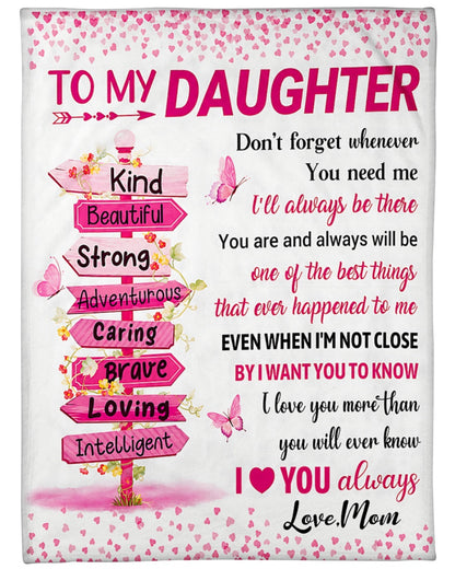 Special Gift For Your Daughter Blanket - From Mom - TIEN00(SKU2606-199-00)