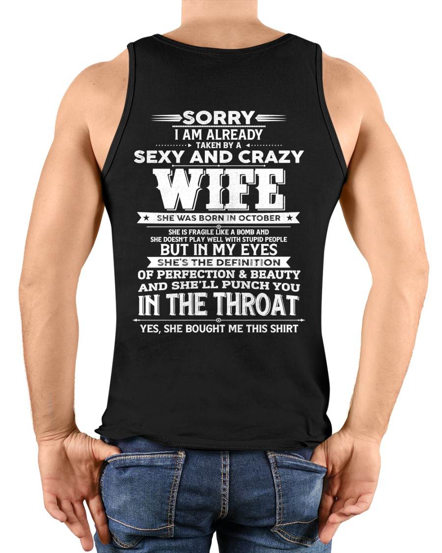 "MY WIFE IS THE DEFINITION OF PERFECTION & BEAUTY" – T- SHIRT FROM WIFE – TIEN10 (SKU2605-358-10)