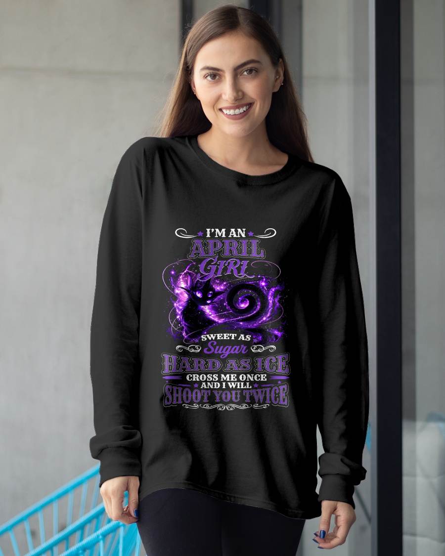 APRIL – "SWEET AS SUGAR - HARD AS ICE" (PURPLE VERSION) – T – SHIRT FOR WOMEN – TIEN04 (SKU2607-284-04)