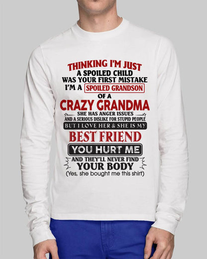 Thinking I'm Just A Spoiled Child Was Your First Mistake – Gift For Grandson From Grandma – DOAN00 (SKU26T-01109-00)