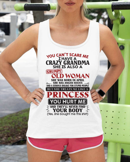 April - You Can't Scare Me - Gift For Grandson And Granddaughter From Grandma - DOAN04 (SKU10-76-04)