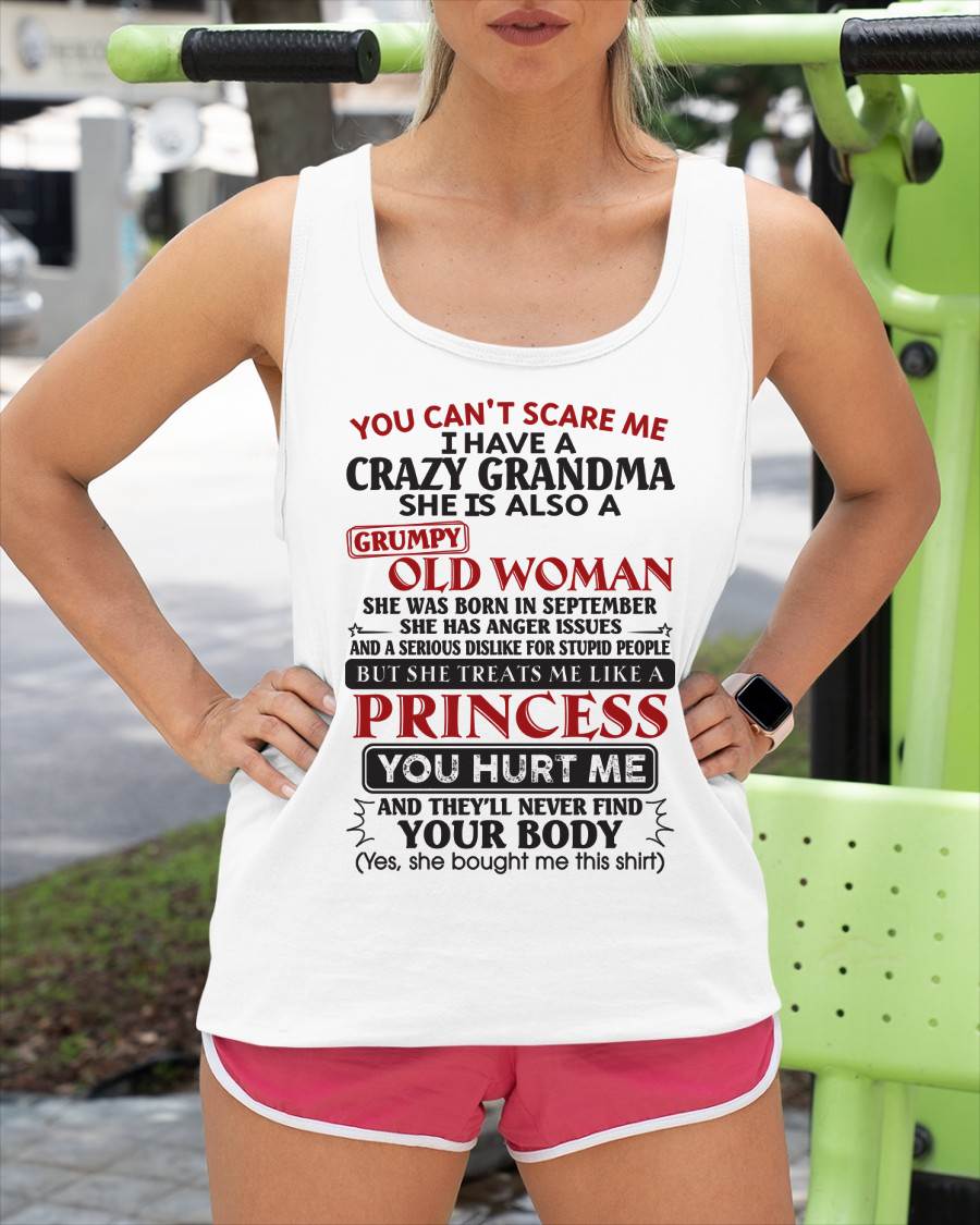 September - You Can't Scare Me - Gift For Grandson And Granddaughter From Grandma - DOAN09 (SKU10-76-09)