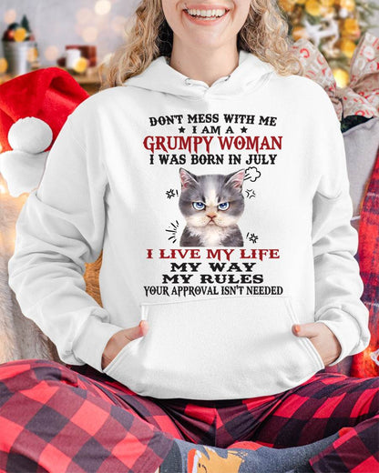 Don’t Mess With Me I Am A Grumpy Woman – T Shirt For Woman – DOAN07 (SKU09-94-07)