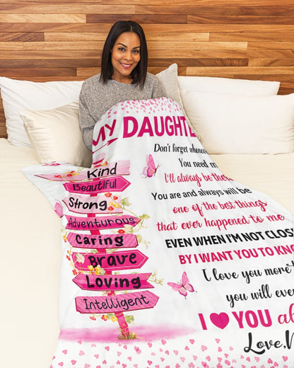 Special Gift For Your Daughter Blanket - From Mom - TIEN00(SKU2606-199-00)