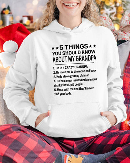 FIVE THINGS YOU SHOULD KNOW ABOUT MY GRANDPA - GIFT FROM GRANDPA - TIEN00 (SKU2603-134-00)