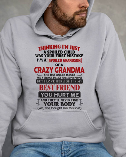 Thinking I'm Just A Spoiled Child Was Your First Mistake – Gift For Grandson From Grandma – DOAN00 (SKU26T-01109-00)