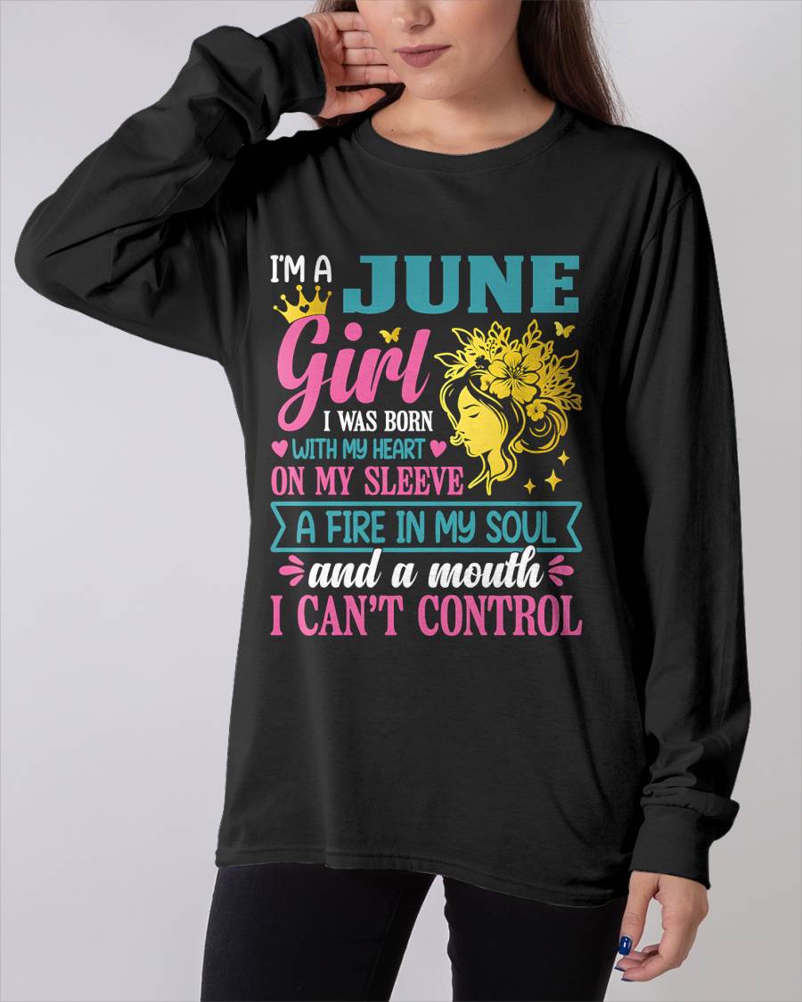 I'm A June Girl – T-Shirt For Woman – DOAN06 (SKU10-67-06)