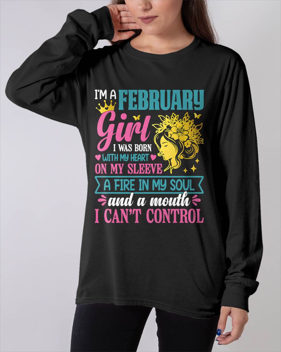I'm A February Girl – T-Shirt For Woman – DOAN02 (SKU10-67-02)