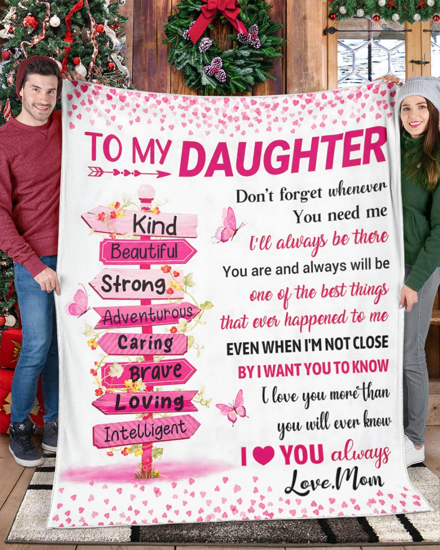 Special Gift For Your Daughter Blanket - From Mom - TIEN00(SKU2606-199-00)
