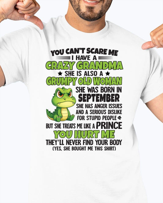 SEPTEMBER - YOU CAN'T SCARE ME - FOR GRANDSON - GIFT FROM GRANDMA - TIEN09 (SKU09-85-09)