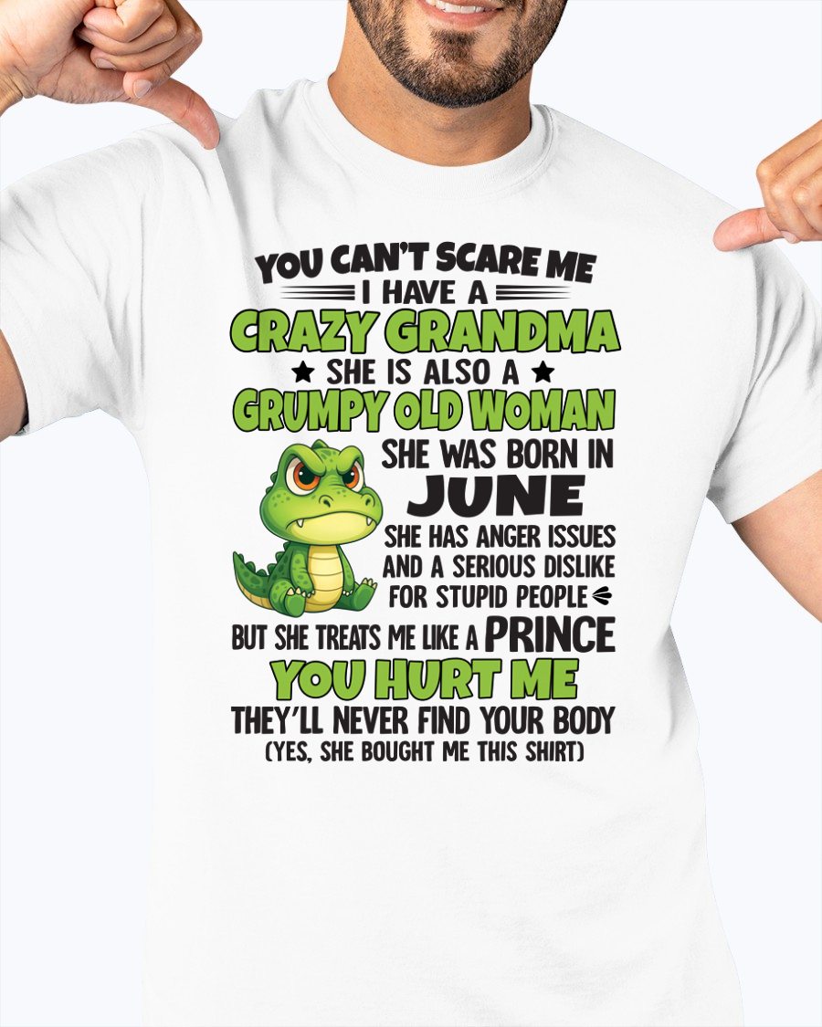 JUNE - YOU CAN'T SCARE ME - FOR GRANDSON - GIFT FROM GRANDMA - TIEN06 (SKU09-85-06)
