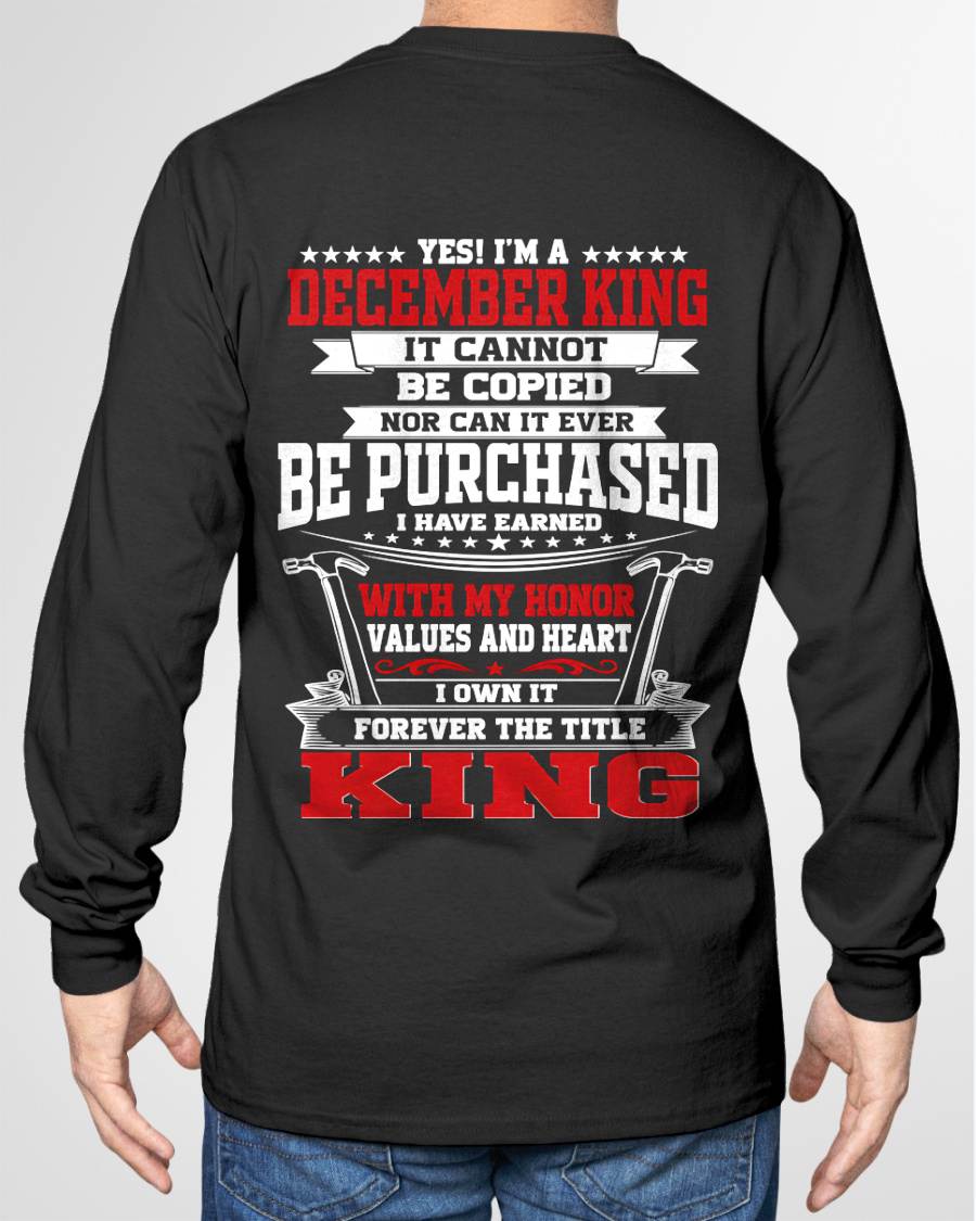 "I'm A King - I Have Earned With My Honor, Value And Heart" – The Cool T - Shirt For Man – TIEN12 (SKU2605-308-12)