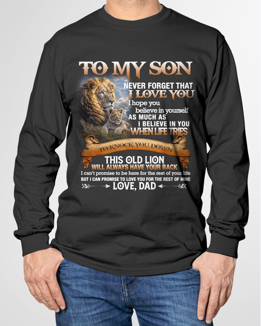 To My Son T-Shirt – Gift From Dad / Man - TIEN00 (SKU12-76)