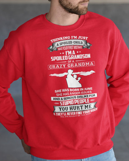 Spoiled by Grandma Shirt June Edition – From Grandma to Grandson TIEN06 (SKU-GMS2-06)