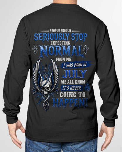 "STOP!! EXPECTING NORMAL FROM ME - IT'S NEVER HAPPEN" –  COOL T - SHIRT FOR MEN – TIEN07 (SKU2606-172-07)