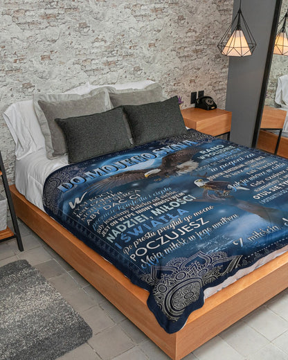 Specjalny prezent dla syna – koc od mamy (SKUB12-199)