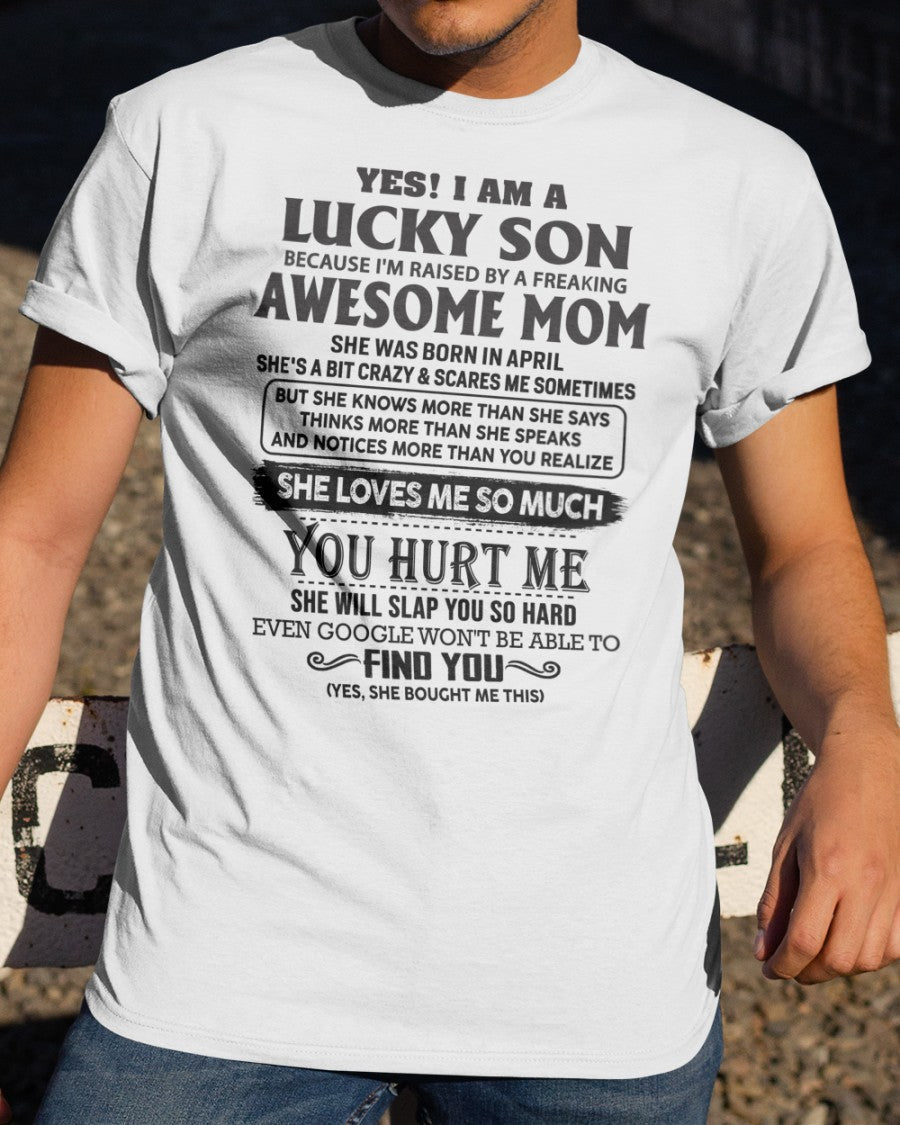 April - Awesome Mom - Perfect Gift For Your Son From Mom - TIEN04 (SKU-LKW-04)