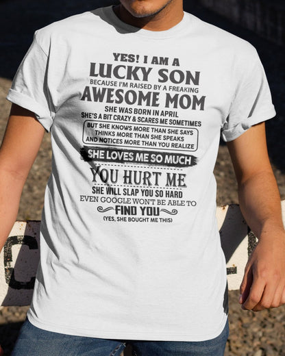 April - Awesome Mom - Perfect Gift For Your Son From Mom - TIEN04 (SKU-LKW-04)