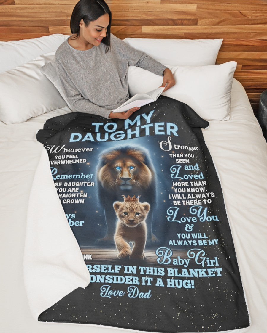 Special Gift For Your Daughter Blanket - From Dad (SKUB12-126)