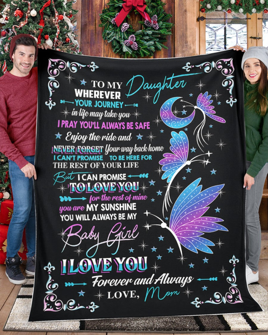 SPECIAL BLANKET TO YOUR DAUGHTER - A WARM HUG FROM MOM - TIEN00(SKU2607-133)