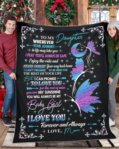 SPECIAL BLANKET TO YOUR DAUGHTER - A WARM HUG FROM MOM - TIEN00(SKU2607-133)