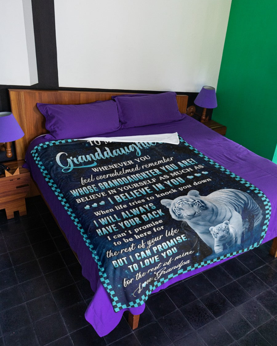 Special Gift For Your Granddaughter Blanket - From Grandpa (SKUB12-11)