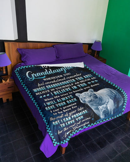 Special Gift For Your Granddaughter Blanket - From Grandpa (SKUB12-11)